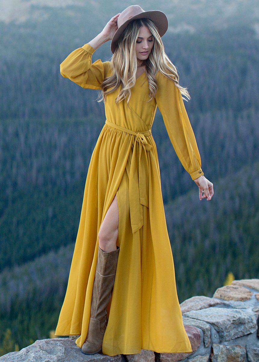 mustard yellow dresses
